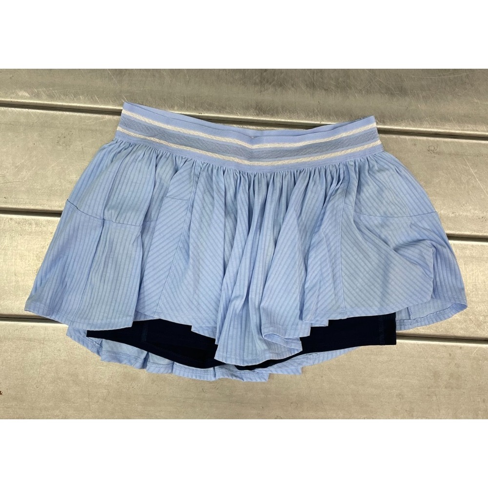 Free People Movement Sultry Shorts Skorts Womens Large Blue Tennis Athletic